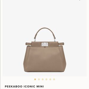 Fendi Peekaboo Mini (Dove Grey)